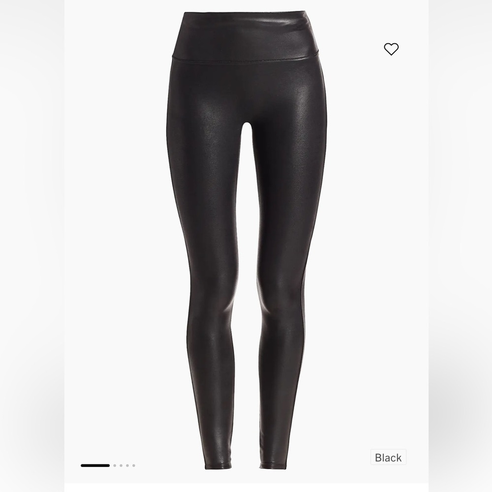 SPANX Shiny Black Leggings